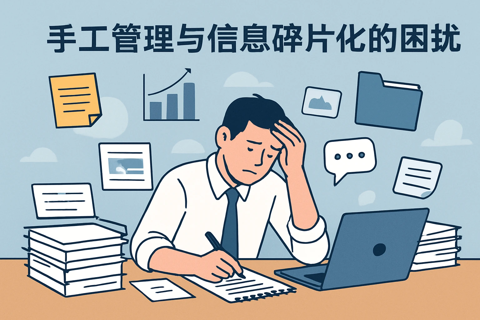 手工管理与信息碎片化的困扰
