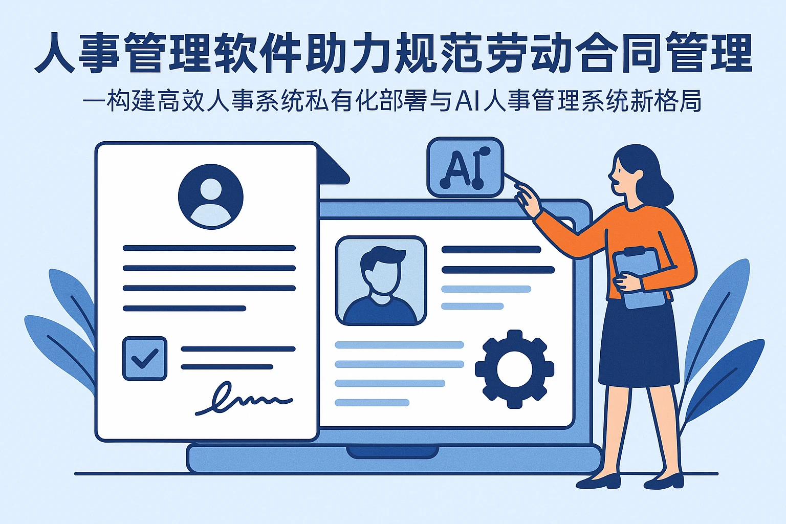 人事管理软件助力规范劳动合同管理——构建高效人事系统私有化部署与AI人事管理系统新格局