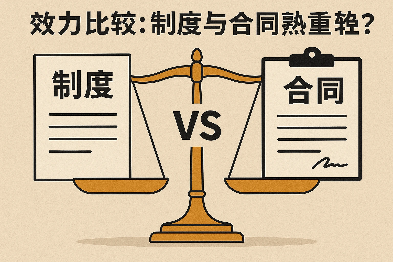 效力比较：制度与合同孰重孰轻？