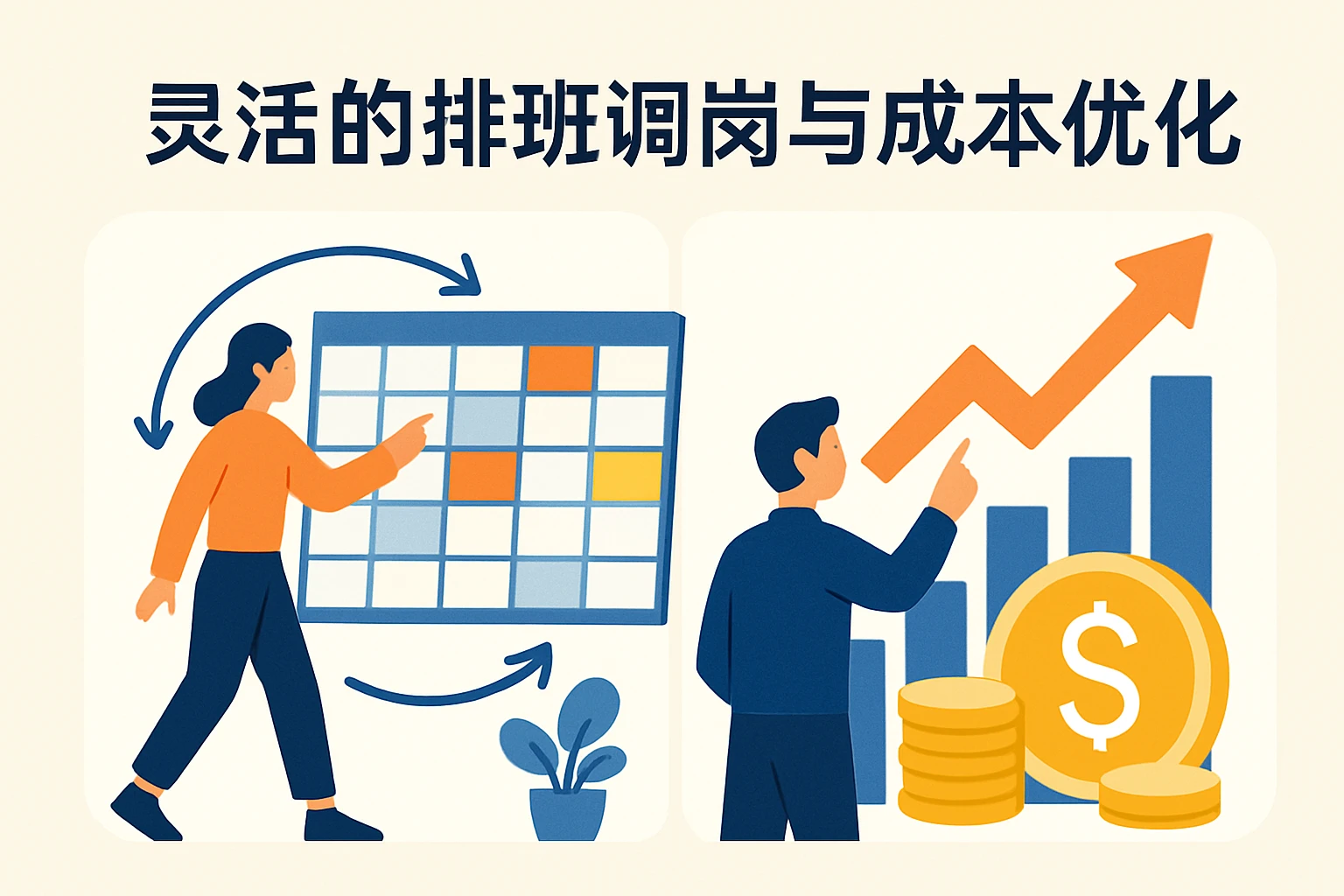 灵活的排班调岗与成本优化