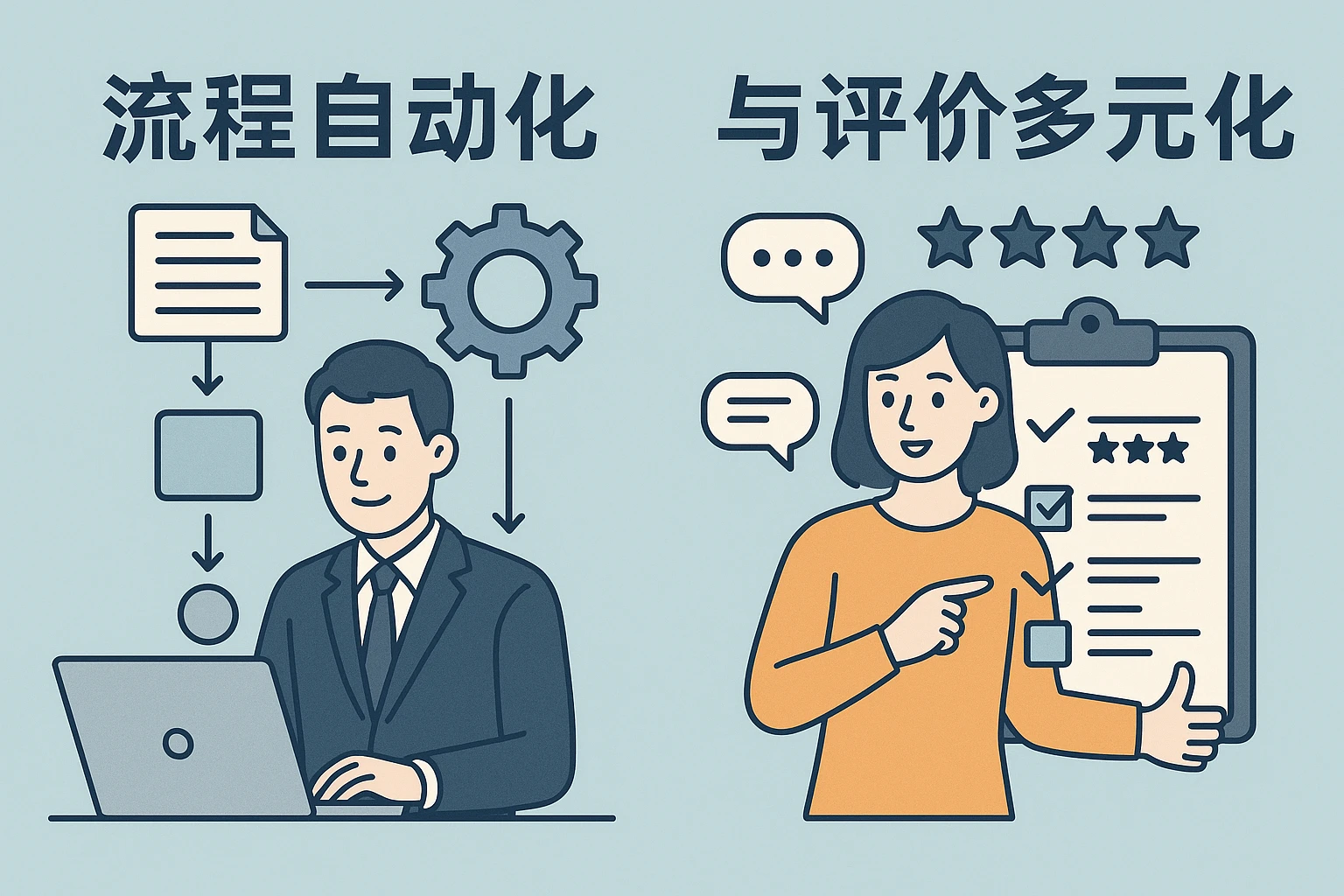 流程自动化与评价多元化