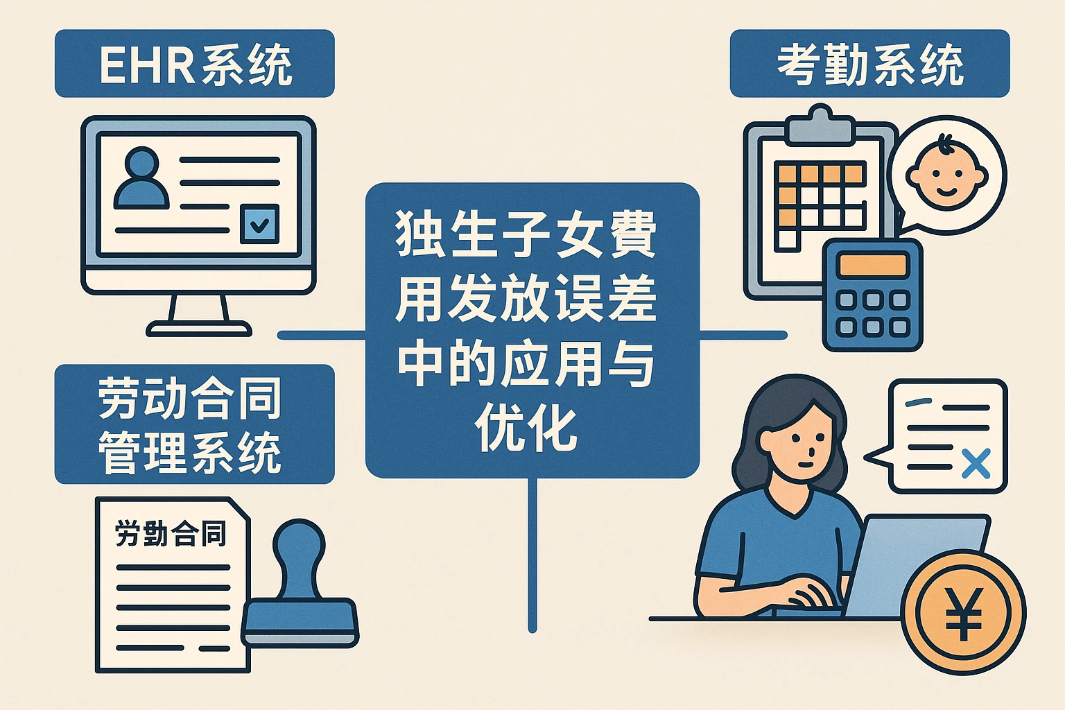 EHR系统、考勤系统与劳动合同管理系统在处理独生子女费用发放误差中的应用与优化