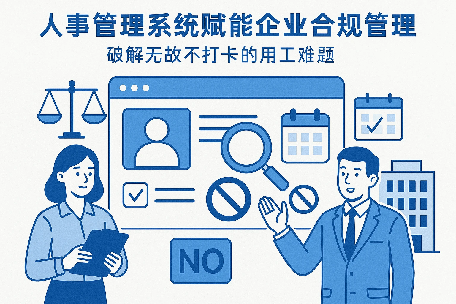 人事管理系统赋能企业合规管理——破解无故不打卡的用工难题