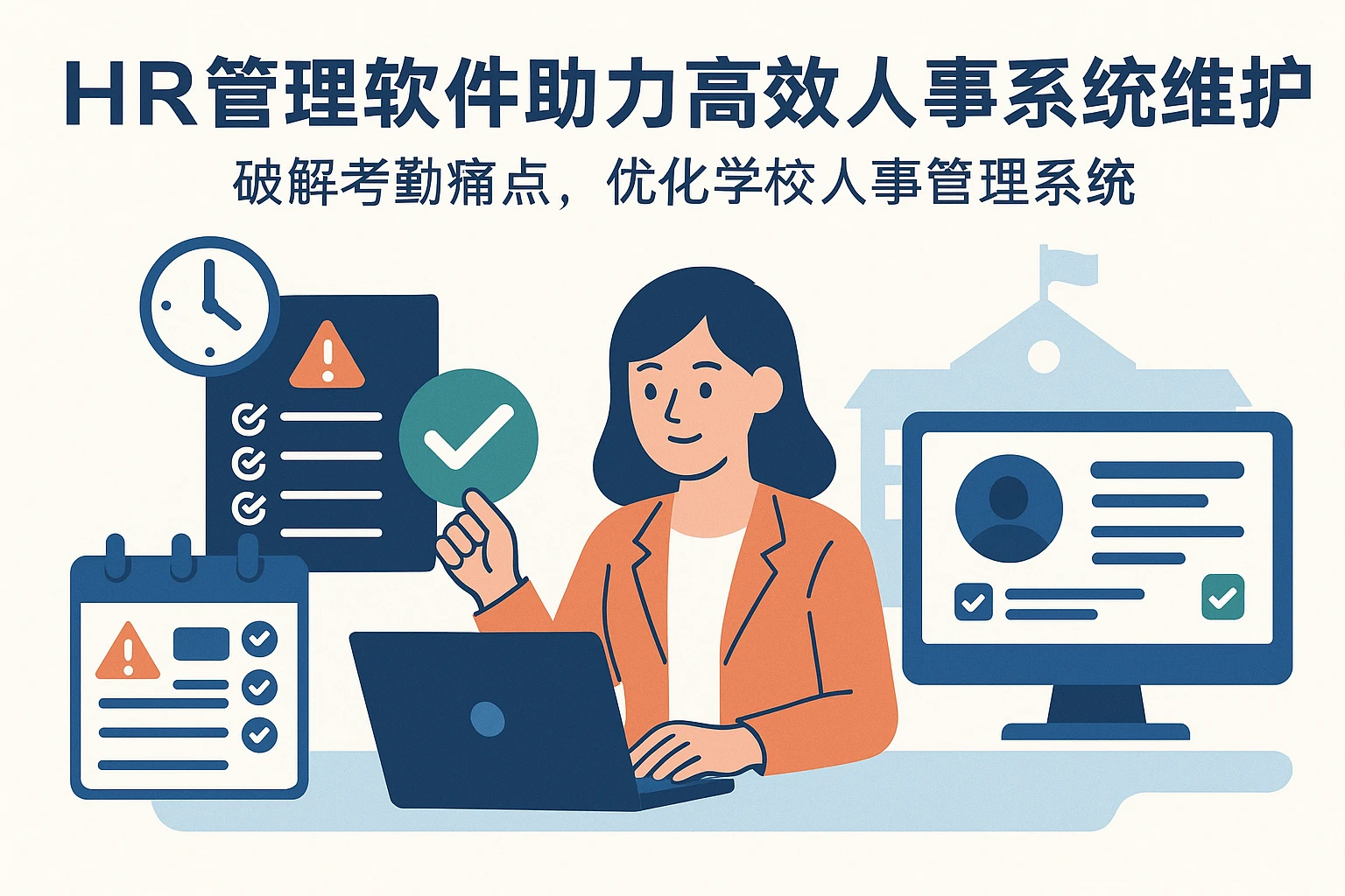 HR管理软件助力高效人事系统维护——破解考勤痛点，优化学校人事管理系统