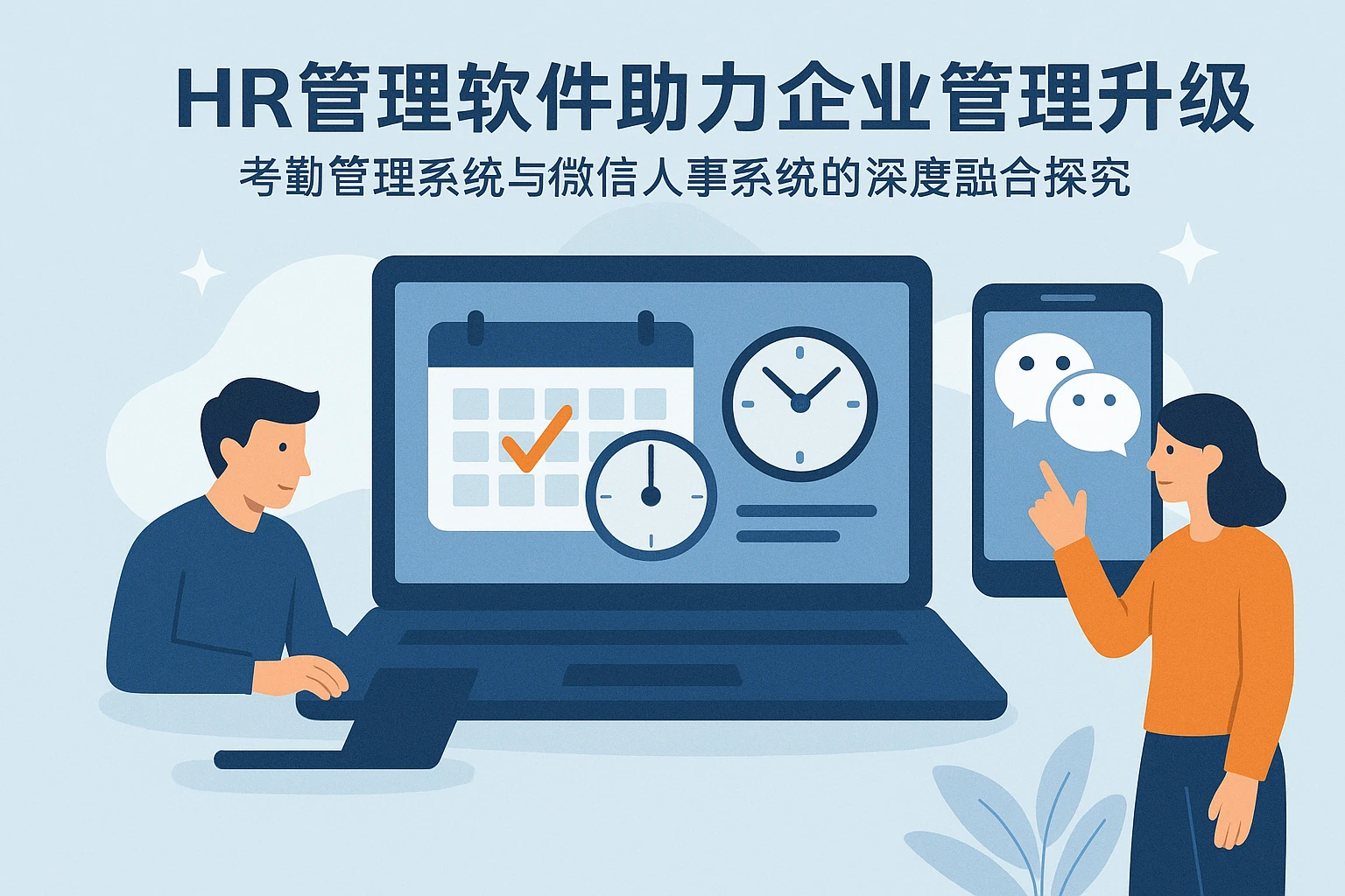 HR管理软件助力企业管理升级：考勤管理系统与微信人事系统的深度融合探究