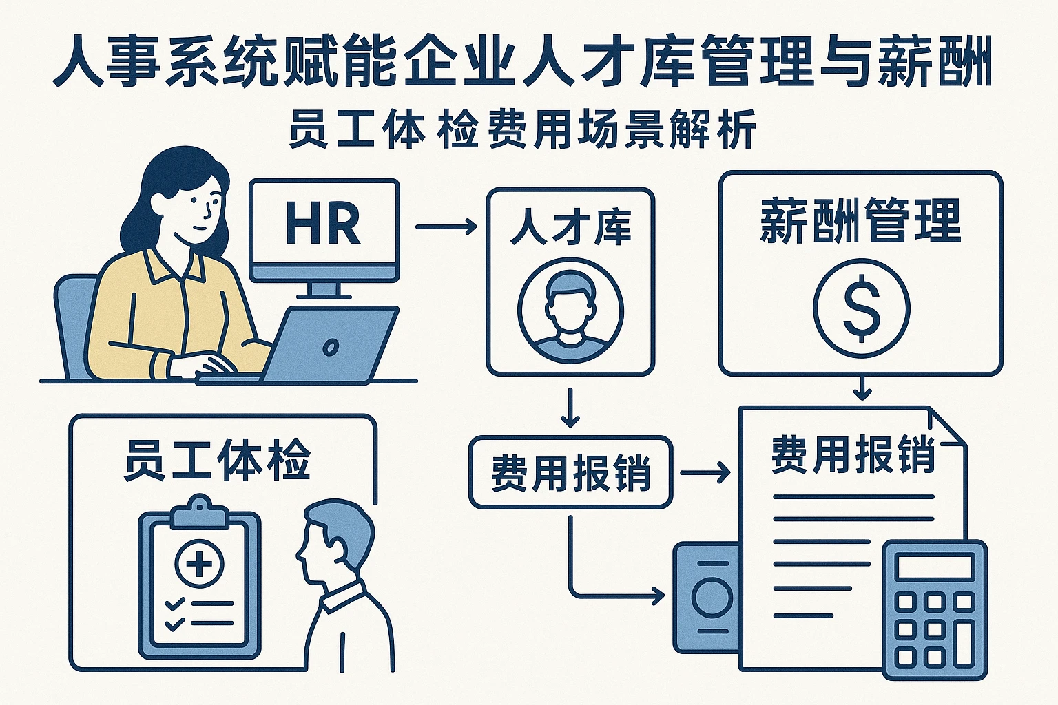 人事系统赋能企业人才库管理与薪酬管理：员工体检费用场景解析