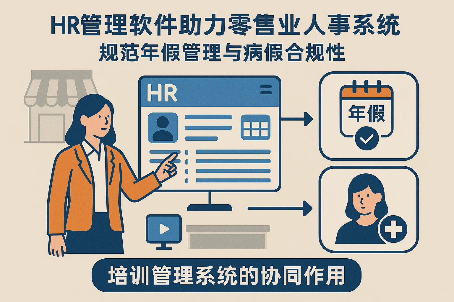 HR管理软件助力零售业人事系统规范年假管理与病假合规性——培训管理系统的协同作用