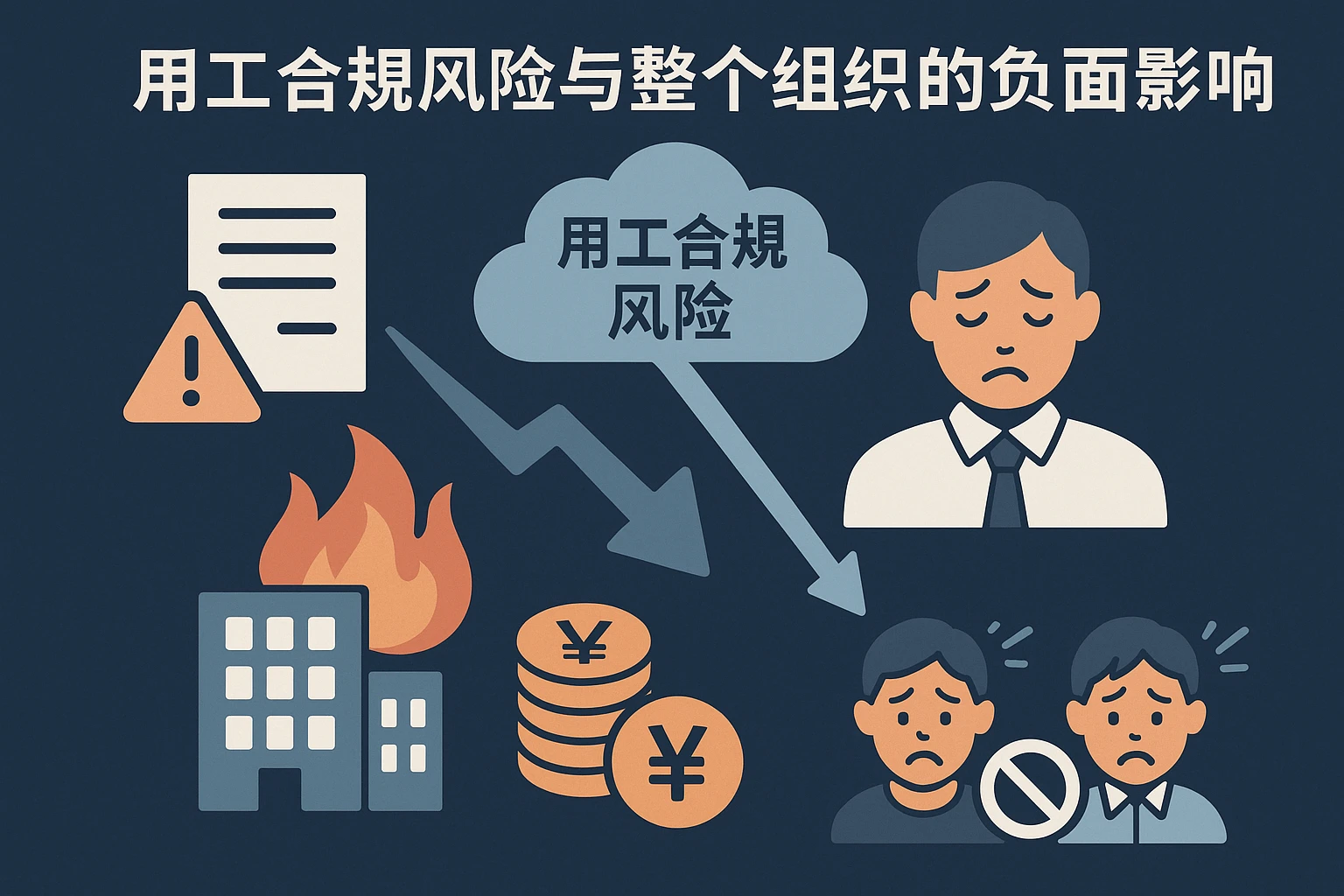 用工合规风险与整个组织的负面影响
