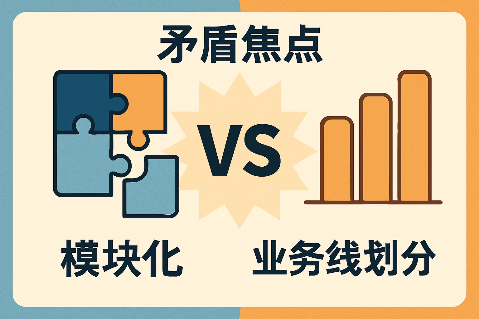 矛盾焦点:模块化VS业务线划分