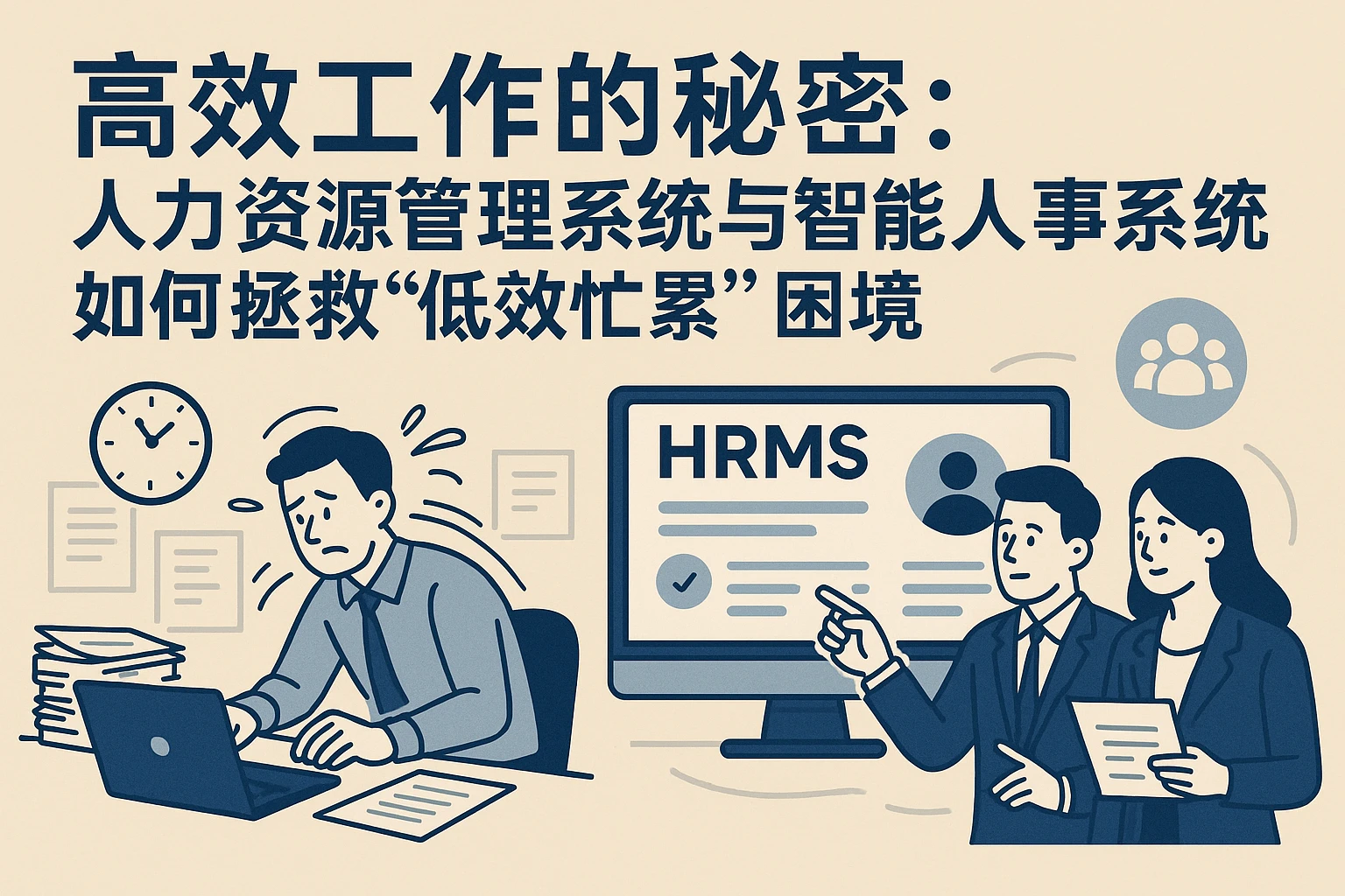 高效工作的秘密：人力资源管理系统与智能人事系统如何拯救“低效忙碌”困境