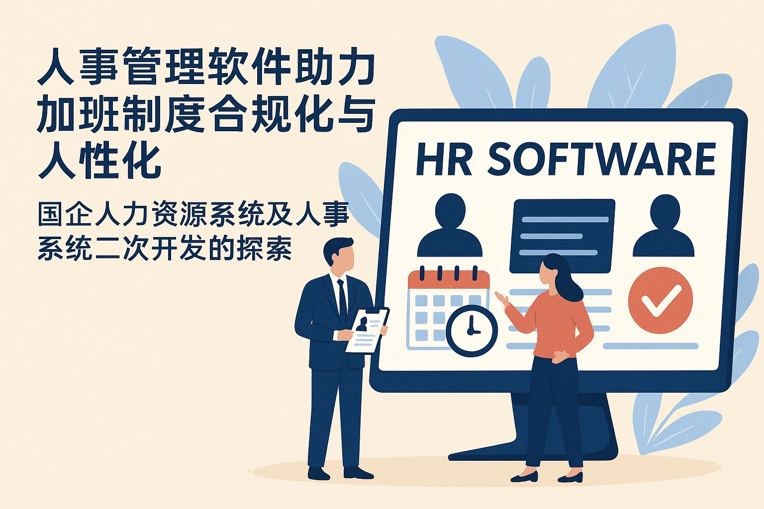 人事管理软件助力加班制度合规化与人性化——国企人力资源系统及人事系统二次开发的探索
