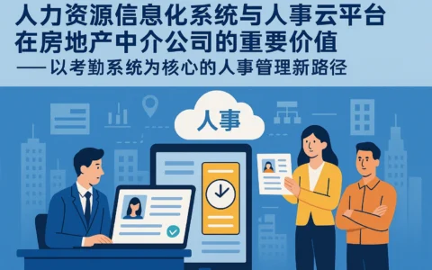 人力资源信息化系统与人事云平台在房地产中介公司的重要价值——以考勤系统为核心的人事管理新路径