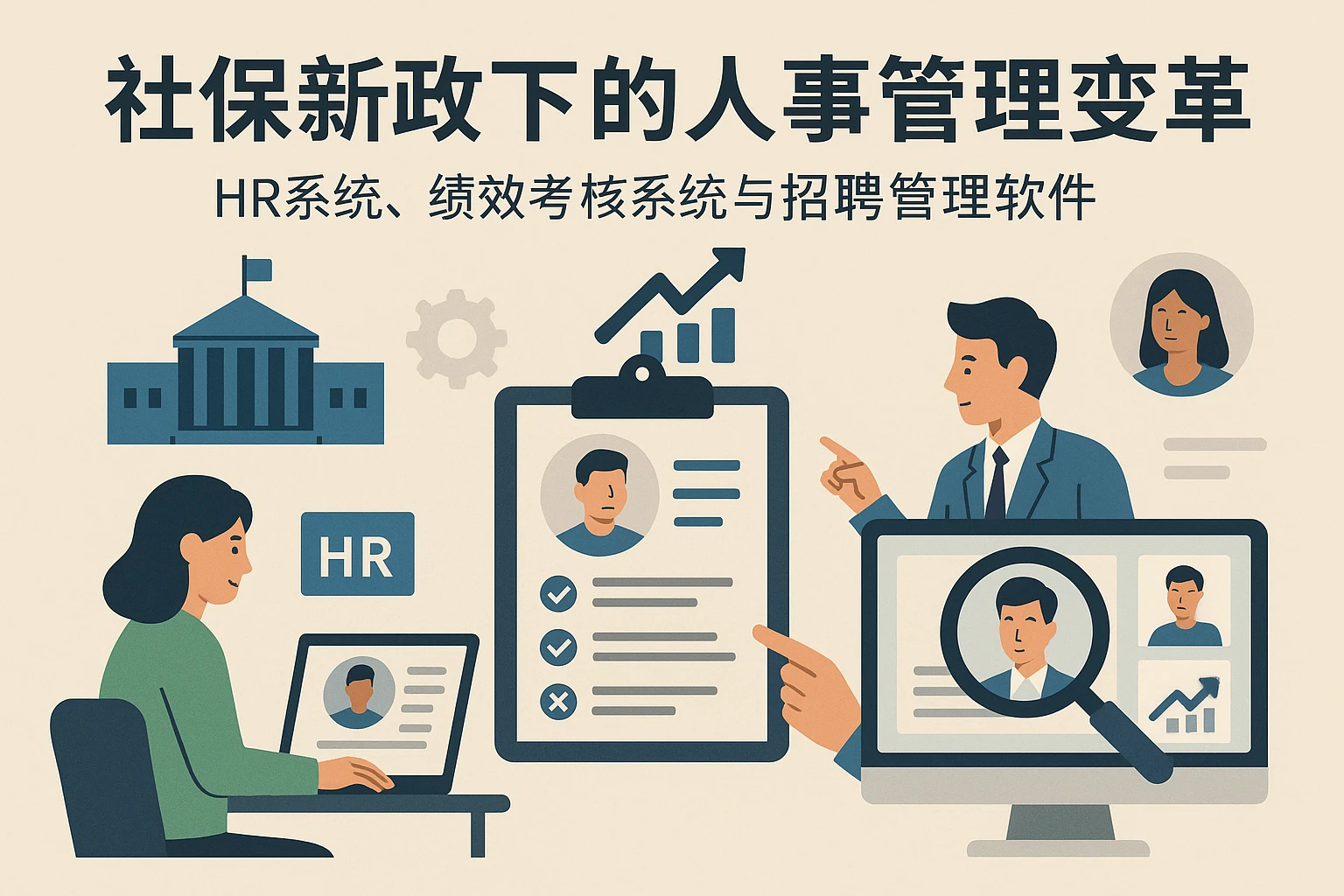 HR系统、绩效考核系统与招聘管理软件在社保新政下的人事管理变革