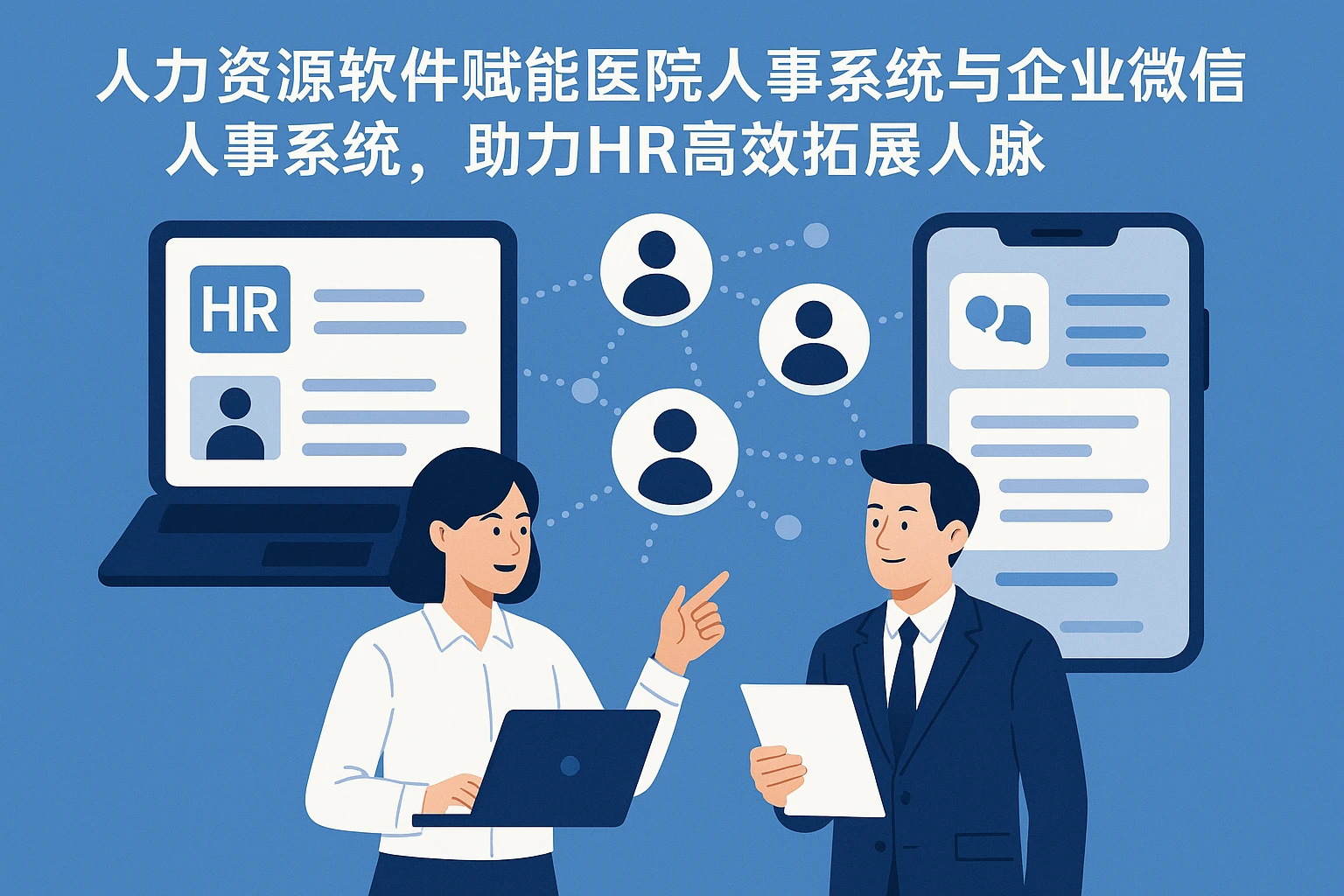 人力资源软件赋能医院人事系统与企业微信人事系统，助力HR高效拓展人脉