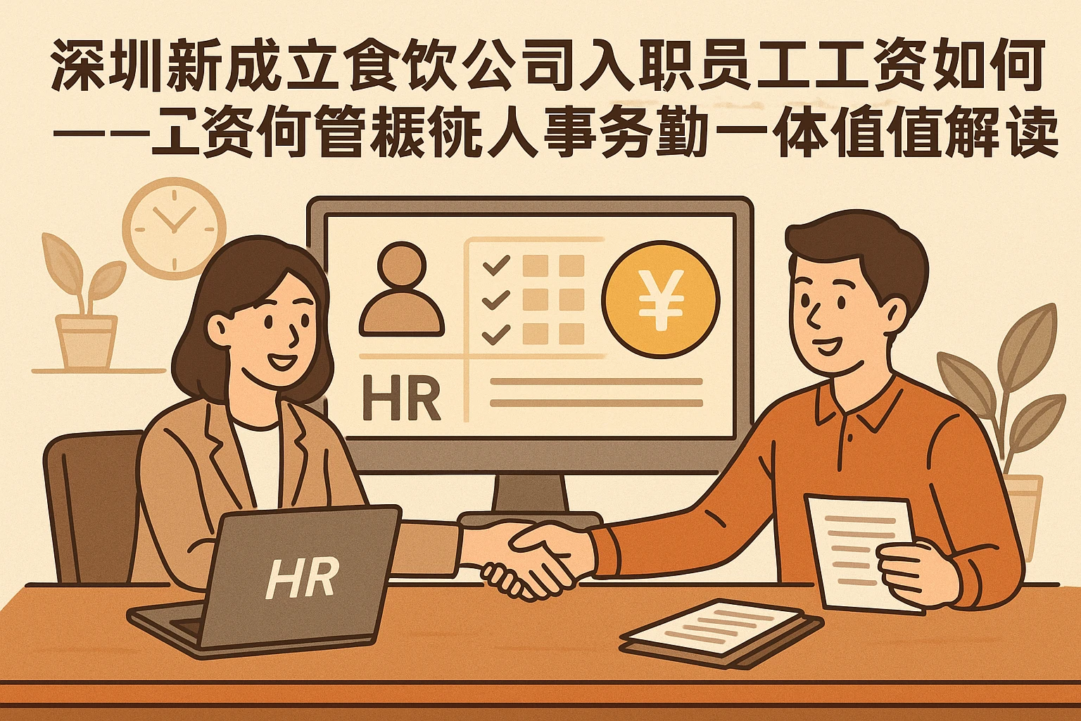 深圳新成立餐饮公司入职员工工资如何规范管理——HR管理软件与人事工资考勤一体化系统的价值解读