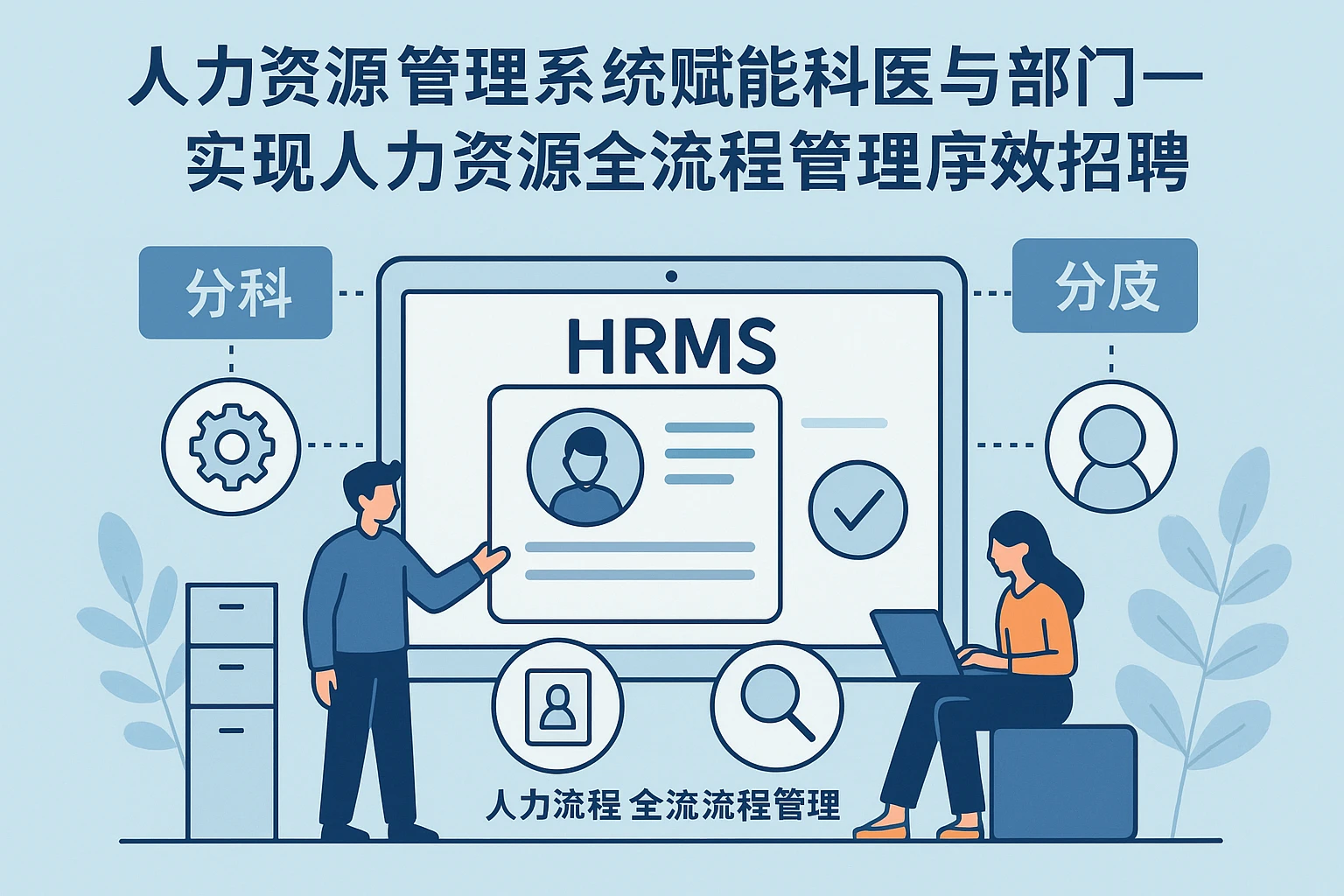 人力资源管理系统赋能科室与部门——实现人力资源全流程管理与高效招聘
