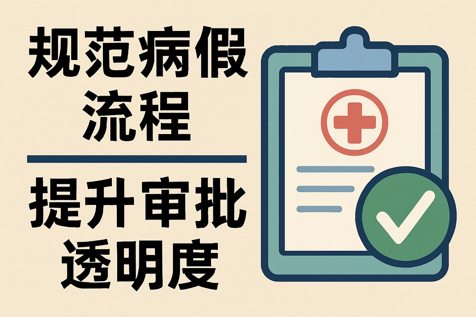 规范病假流程,提升审批透明度