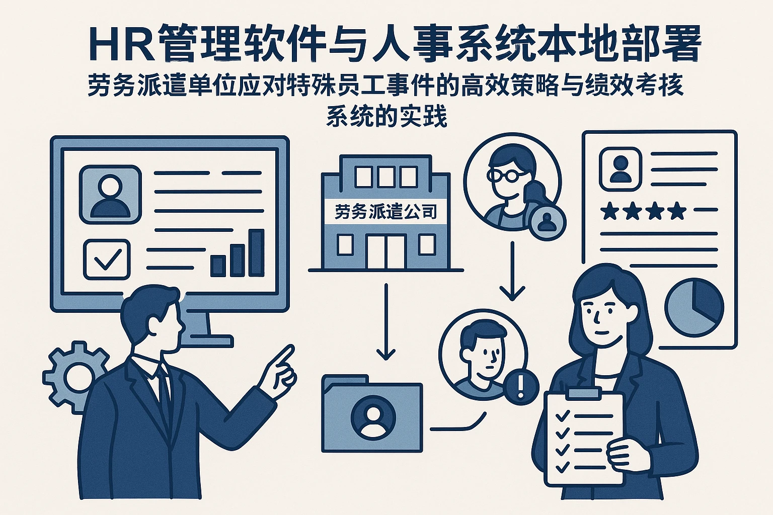 HR管理软件与人事系统本地部署：劳务派遣单位应对特殊员工事件的高效策略与绩效考核系统的实践