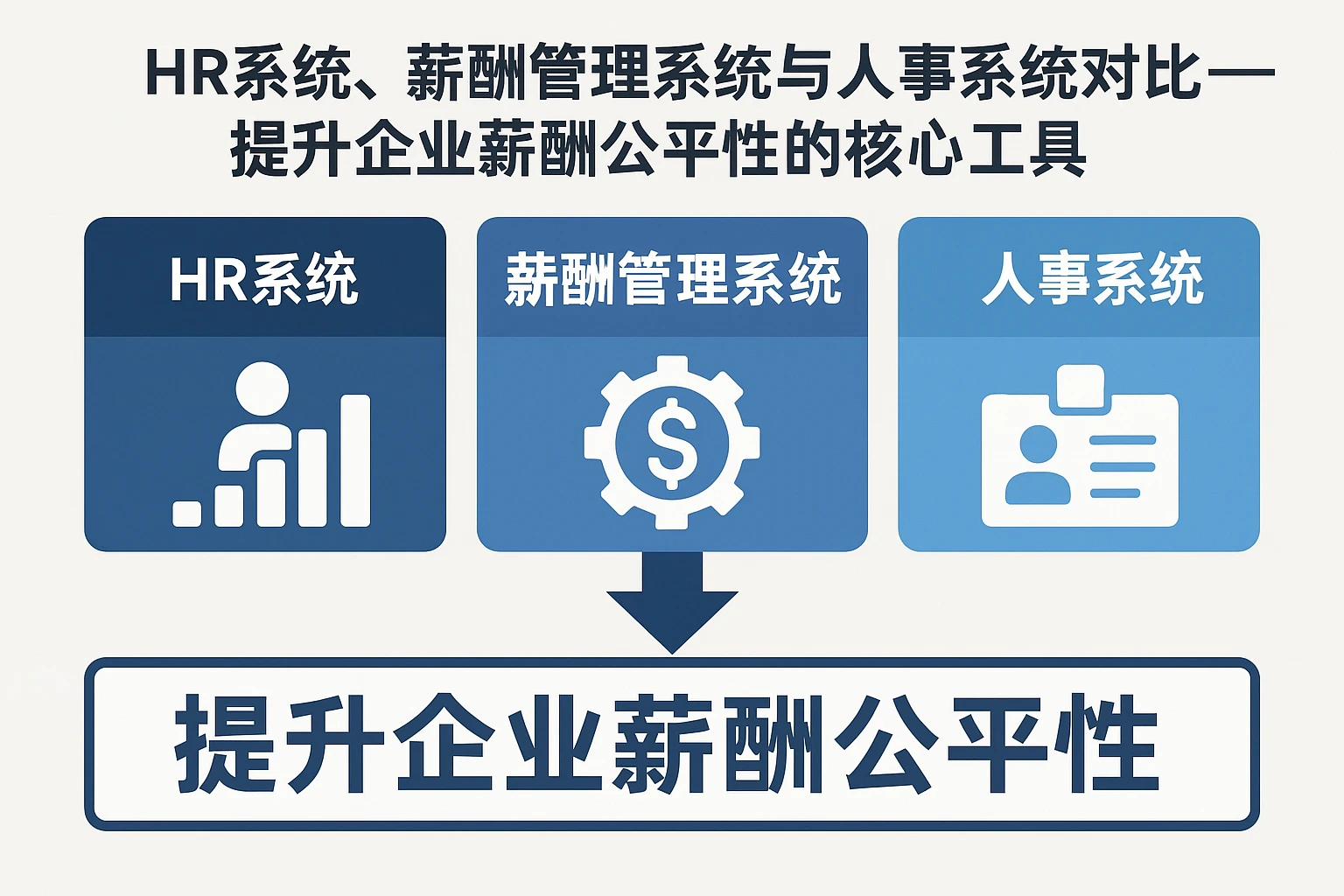 HR系统、薪酬管理系统与人事系统对比——提升企业薪酬公平性的核心工具