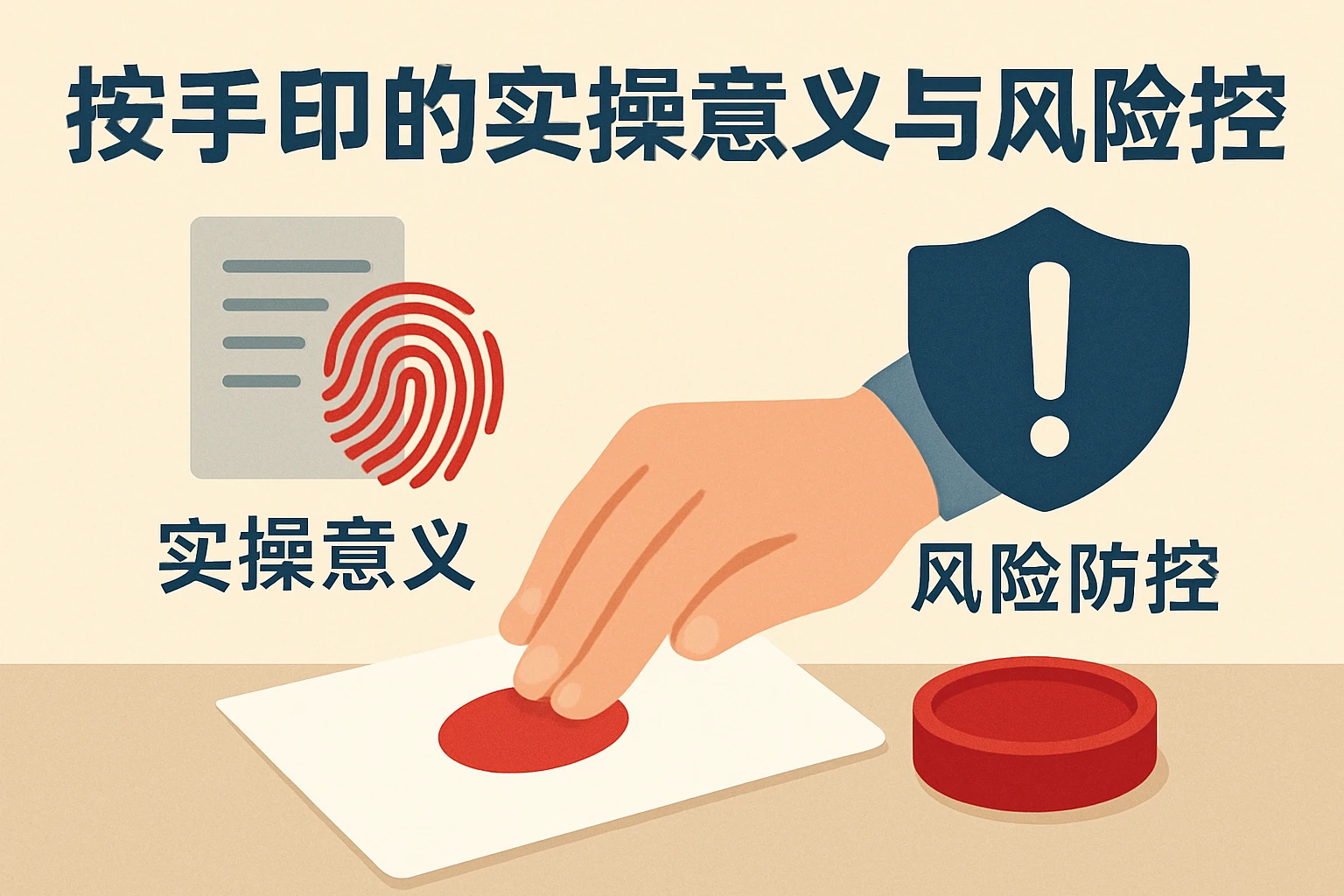 按手印的实操意义与风险防控