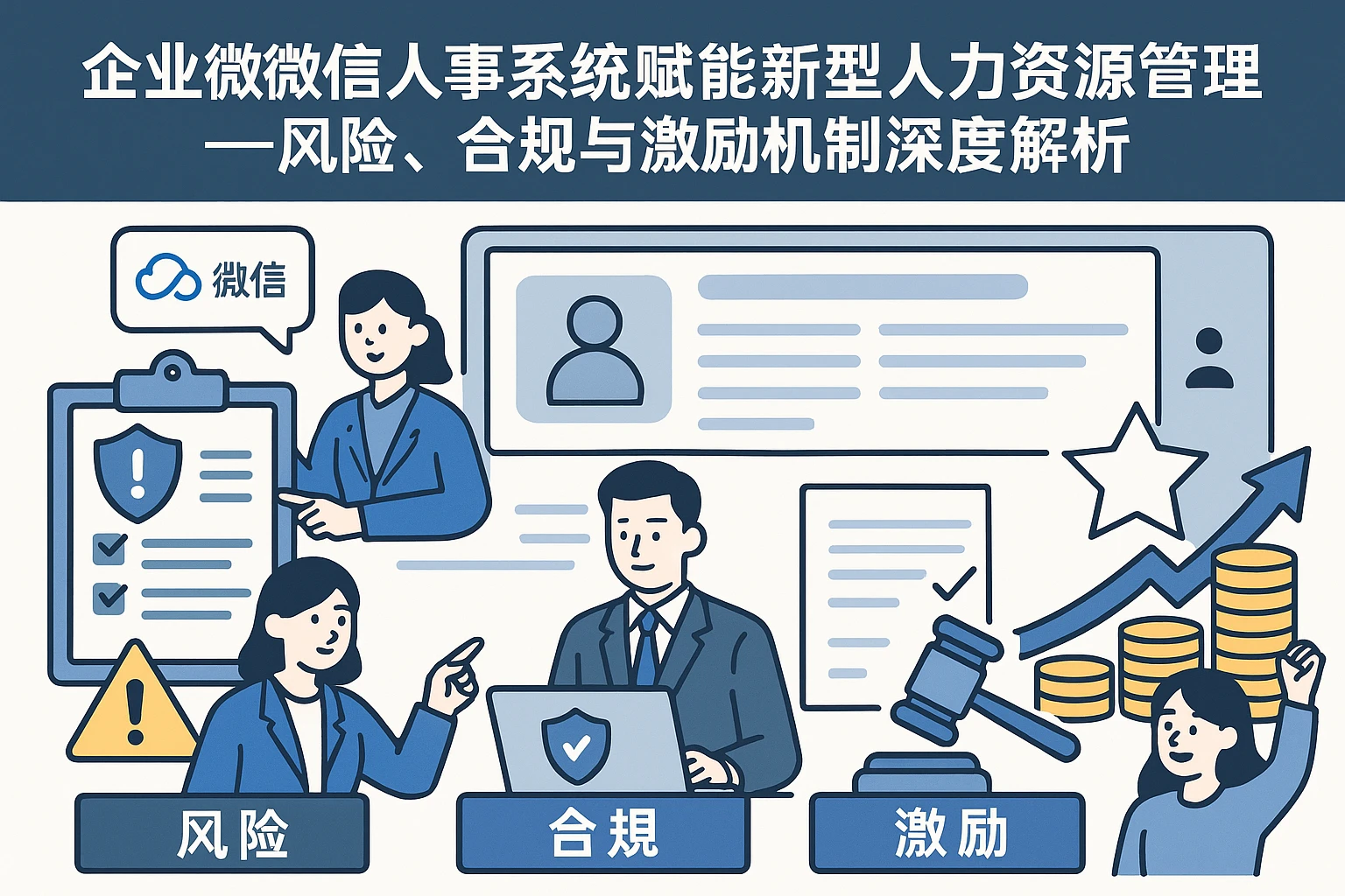 企业微信人事系统赋能新型人力资源管理——风险、合规与激励机制深度解析