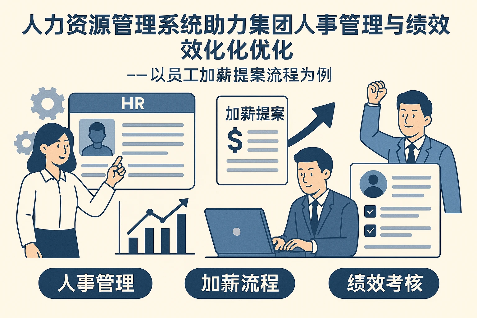人力资源管理系统助力集团人事管理与绩效考核优化——以员工加薪提案流程为例