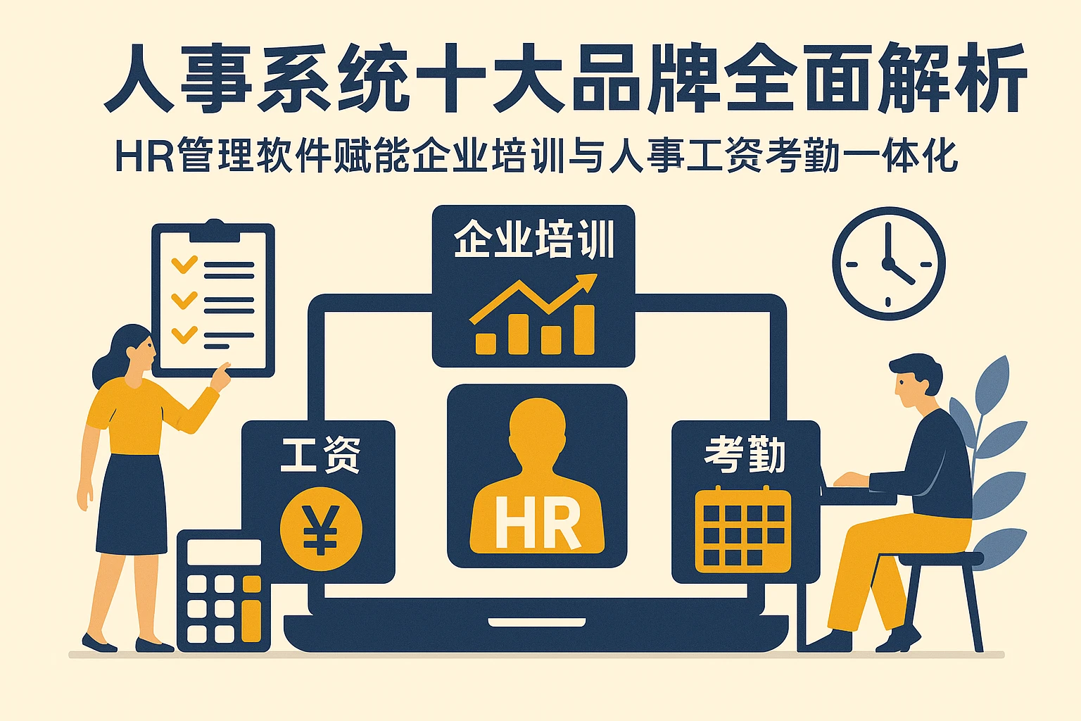 人事系统十大品牌全面解析：HR管理软件赋能企业培训与人事工资考勤一体化