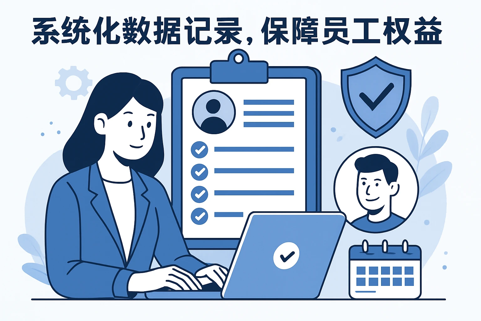 系统化数据记录，保障员工权益