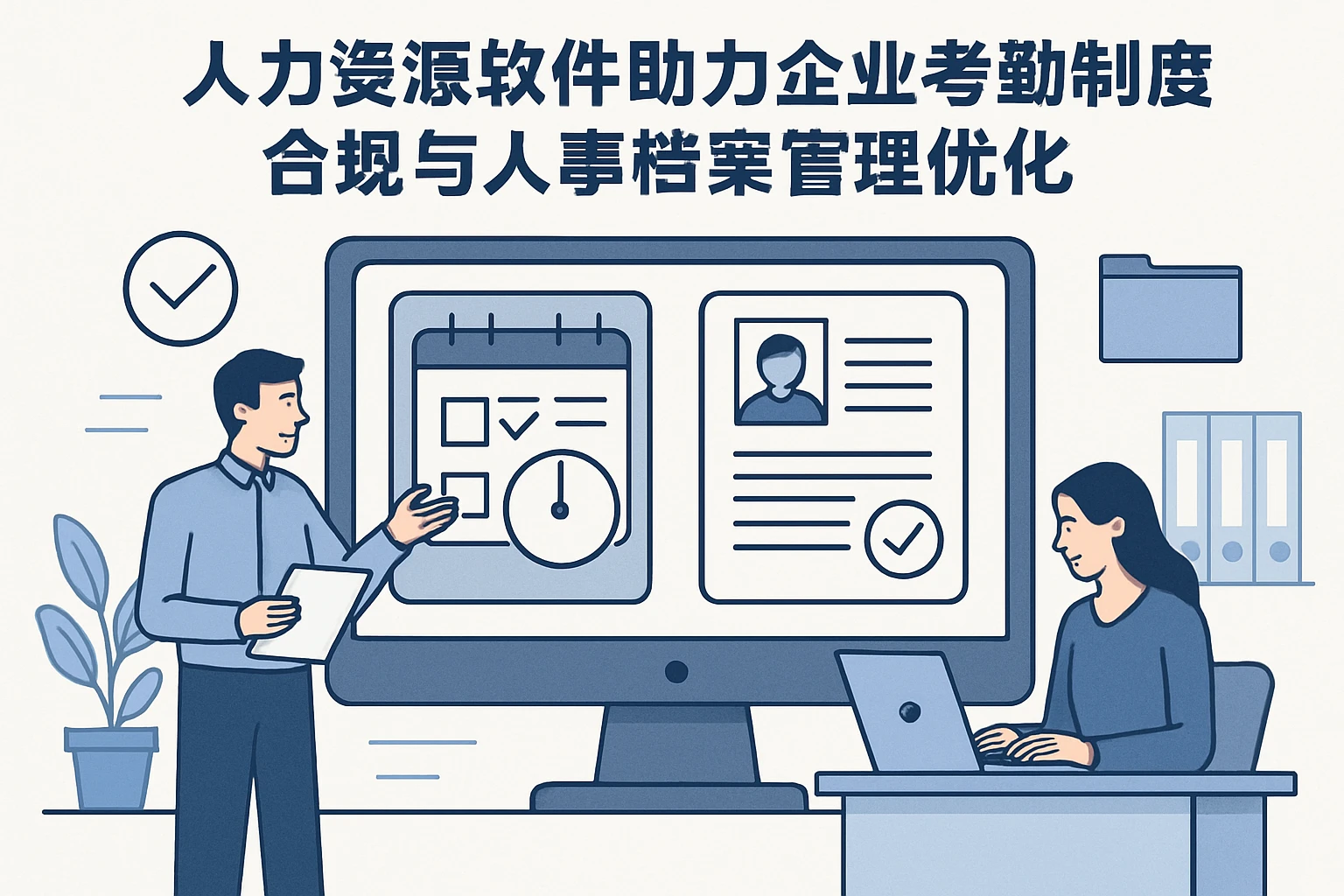 人力资源软件助力企业考勤制度合规与人事档案管理优化