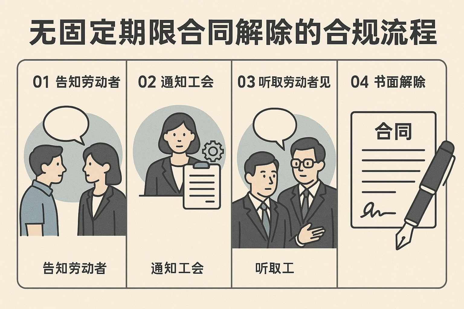 无固定期限合同解除的合规流程