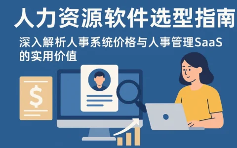 人力资源软件选型指南：深入解析人事系统价格与人事管理SaaS的实用价值