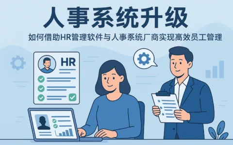 人事系统升级：如何借助HR管理软件与人事系统厂商实现高效员工管理