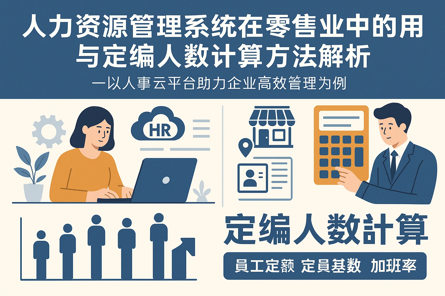 人力资源管理系统在零售业中的应用与定编人数计算方法解析——以人事云平台助力企业高效管理为例