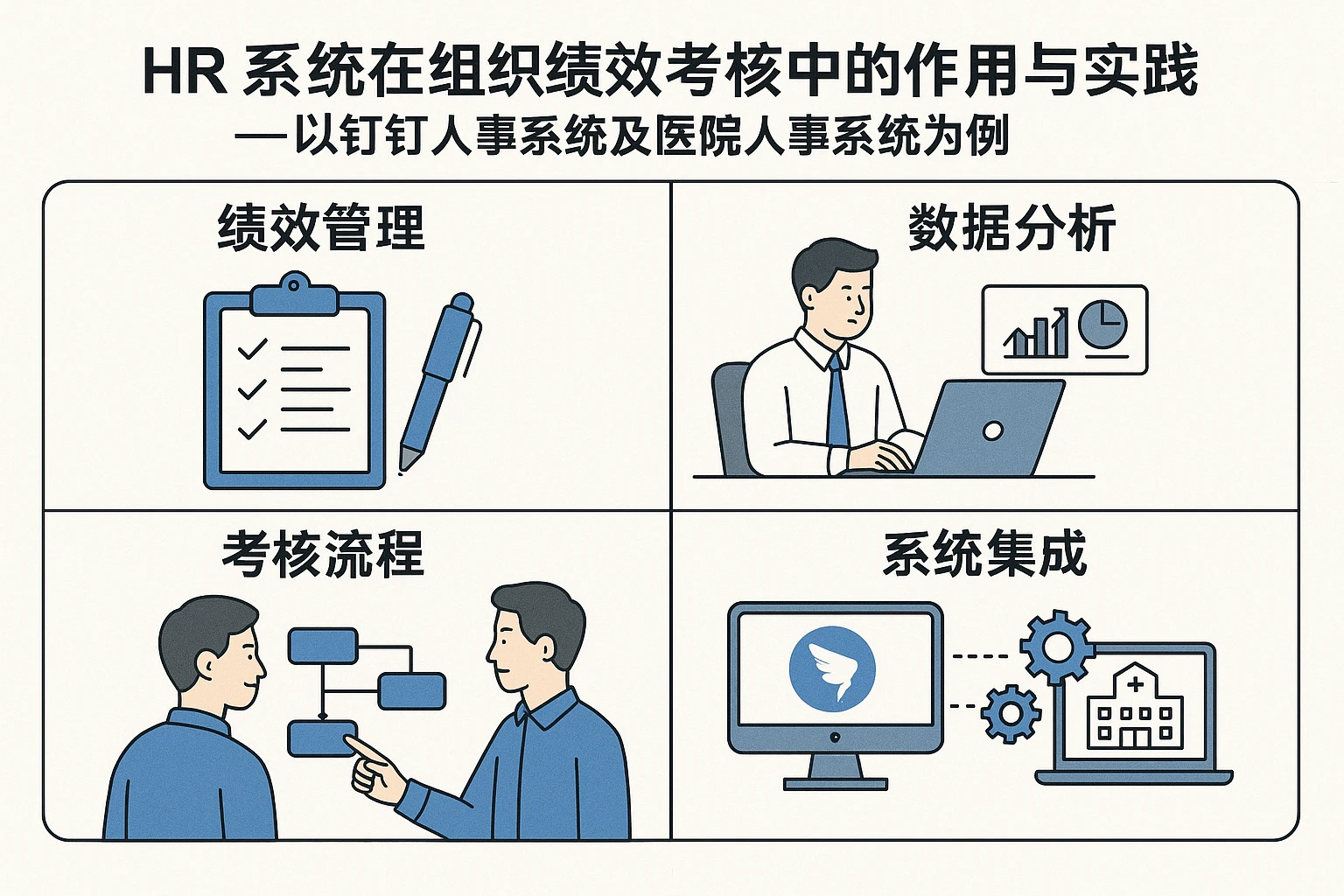 HR系统在组织绩效考核中的作用与实践——以钉钉人事系统及医院人事系统为例
