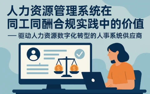 人力资源管理系统在同工同酬合规实践中的价值 —— 驱动人力资源数字化转型的人事系统供应商