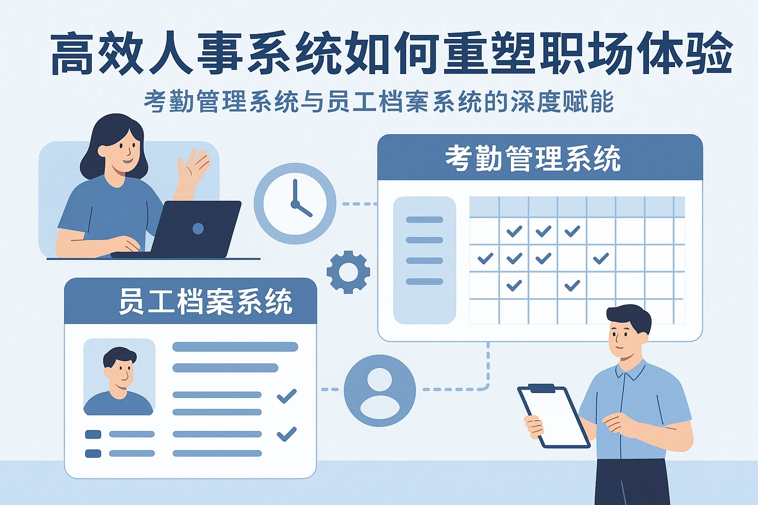 高效人事系统如何重塑职场体验——考勤管理系统与员工档案系统的深度赋能