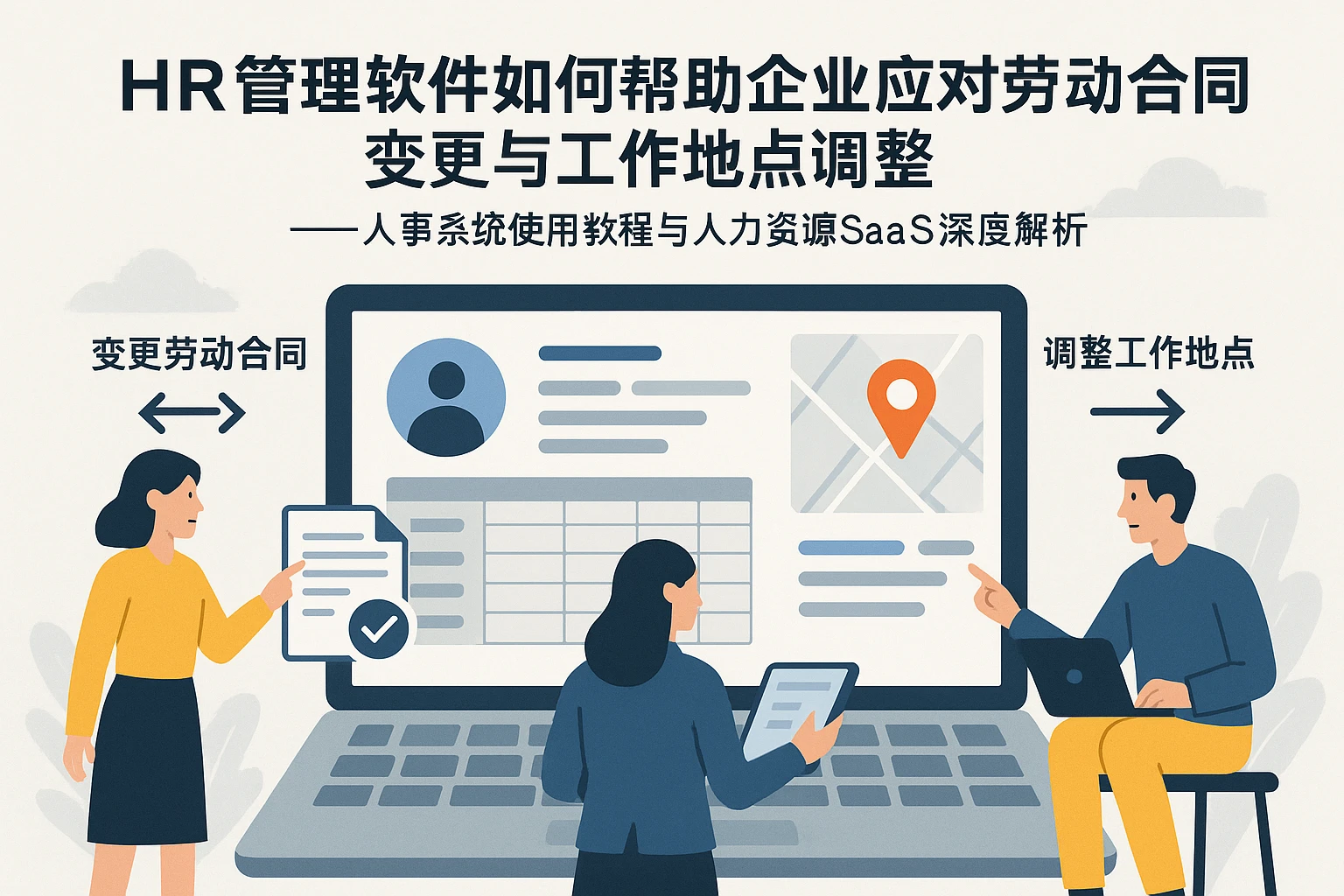 HR管理软件如何帮助企业应对劳动合同变更与工作地点调整——人事系统使用教程与人力资源SaaS深度解析