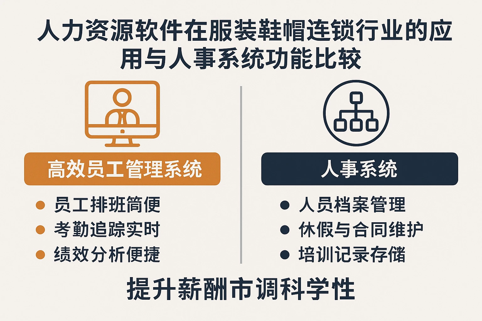 人力资源软件在服装鞋帽连锁行业的应用与人事系统功能比较：高效员工管理系统提升薪酬市调科学性
