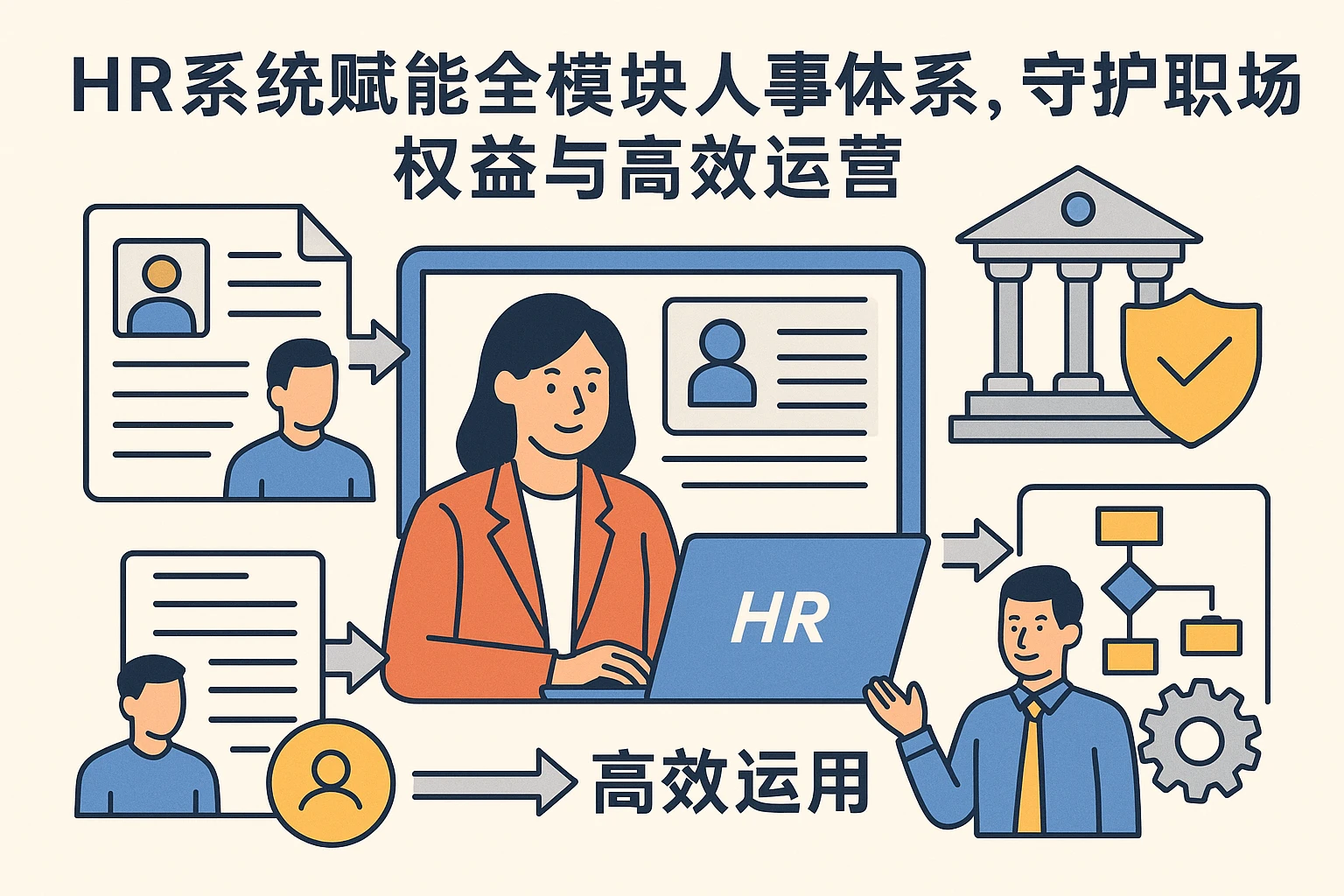HR系统赋能全模块人事体系,守护职场权益与高效运营