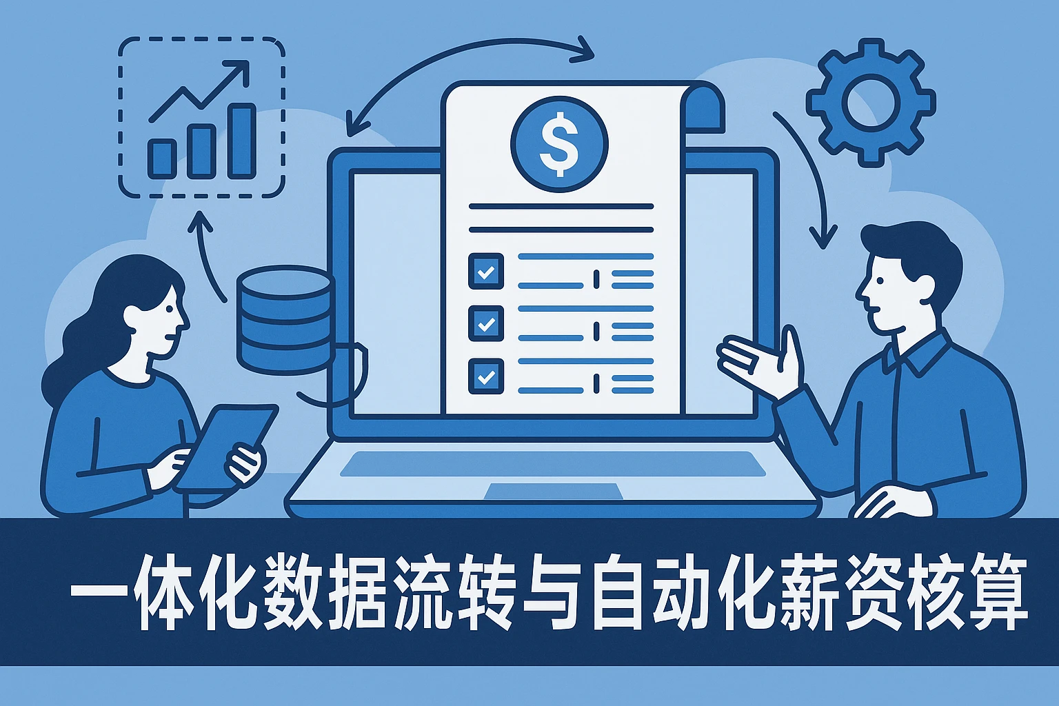 一体化数据流转与自动化薪资核算