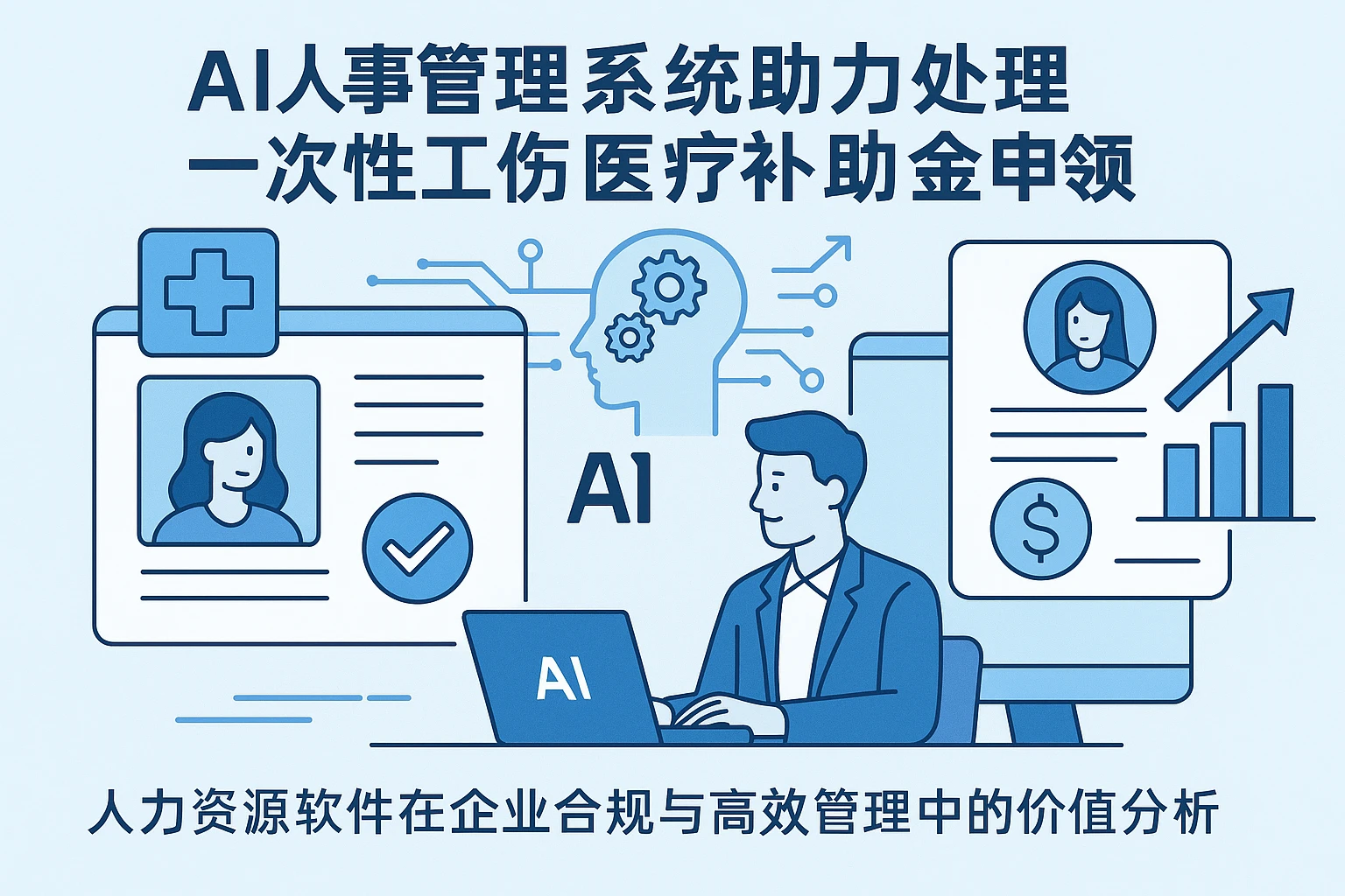 AI人事管理系统助力处理一次性工伤医疗补助金申领——人力资源软件在企业合规与高效管理中的价值分析