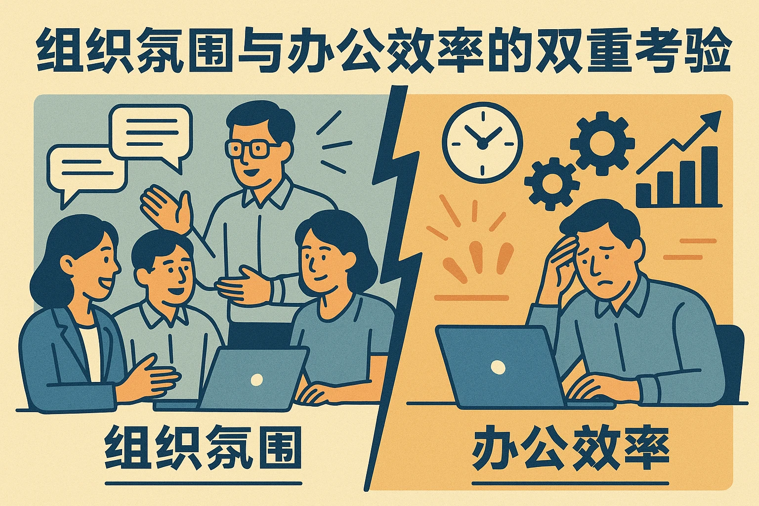 组织氛围与办公效率的双重考验