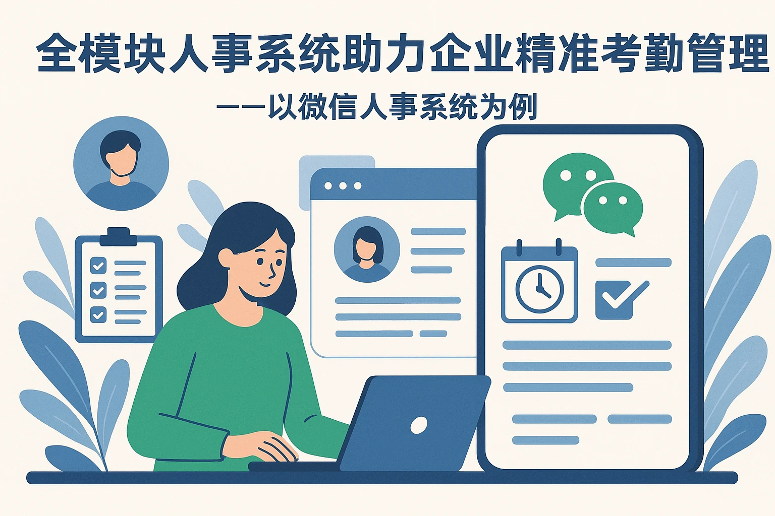 全模块人事系统助力企业精准考勤管理——以微信人事系统为例