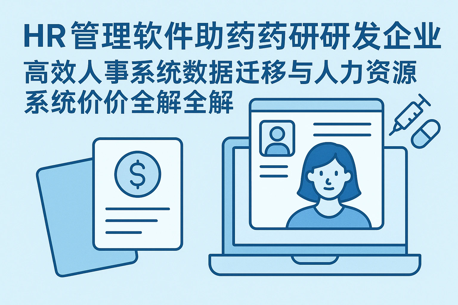HR管理软件助力制药研发企业：高效人事系统数据迁移与人力资源系统报价全解