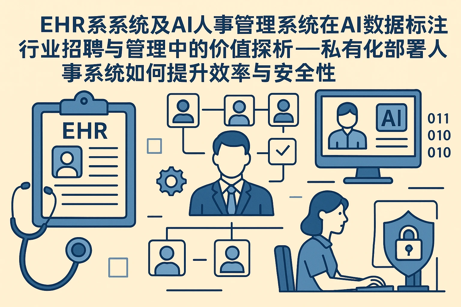 EHR系统及AI人事管理系统在AI数据标注行业招聘与管理中的价值探析——私有化部署人事系统如何提升效率与安全性