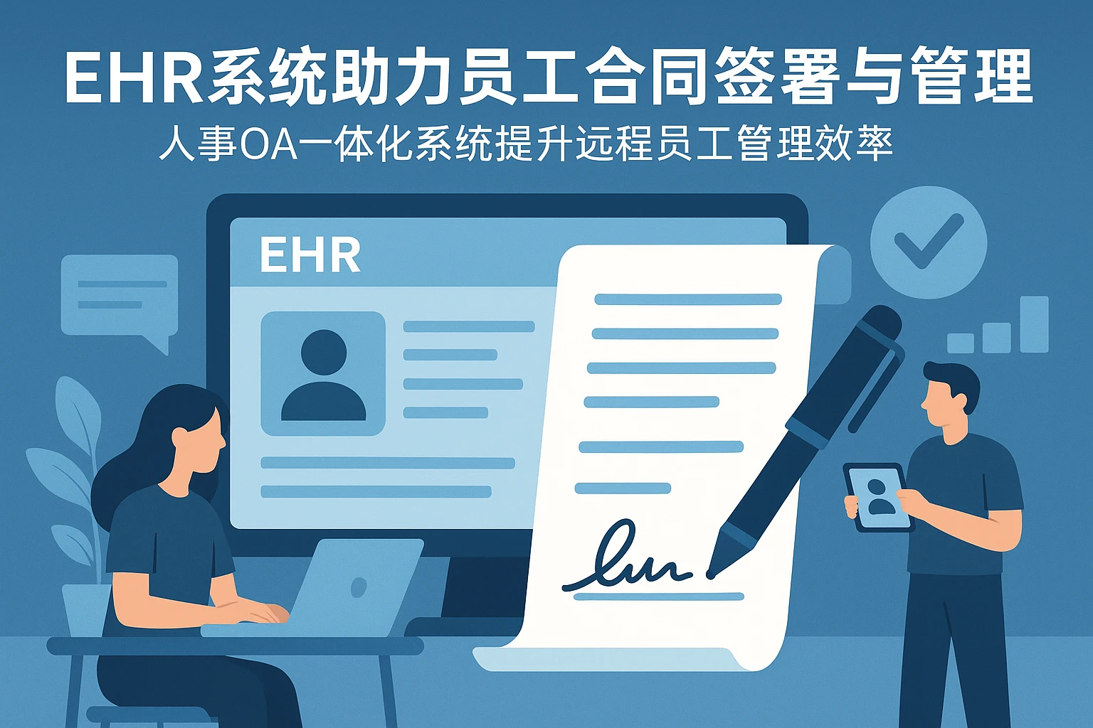 EHR系统助力员工合同签署与管理——人事OA一体化系统提升远程员工管理效率