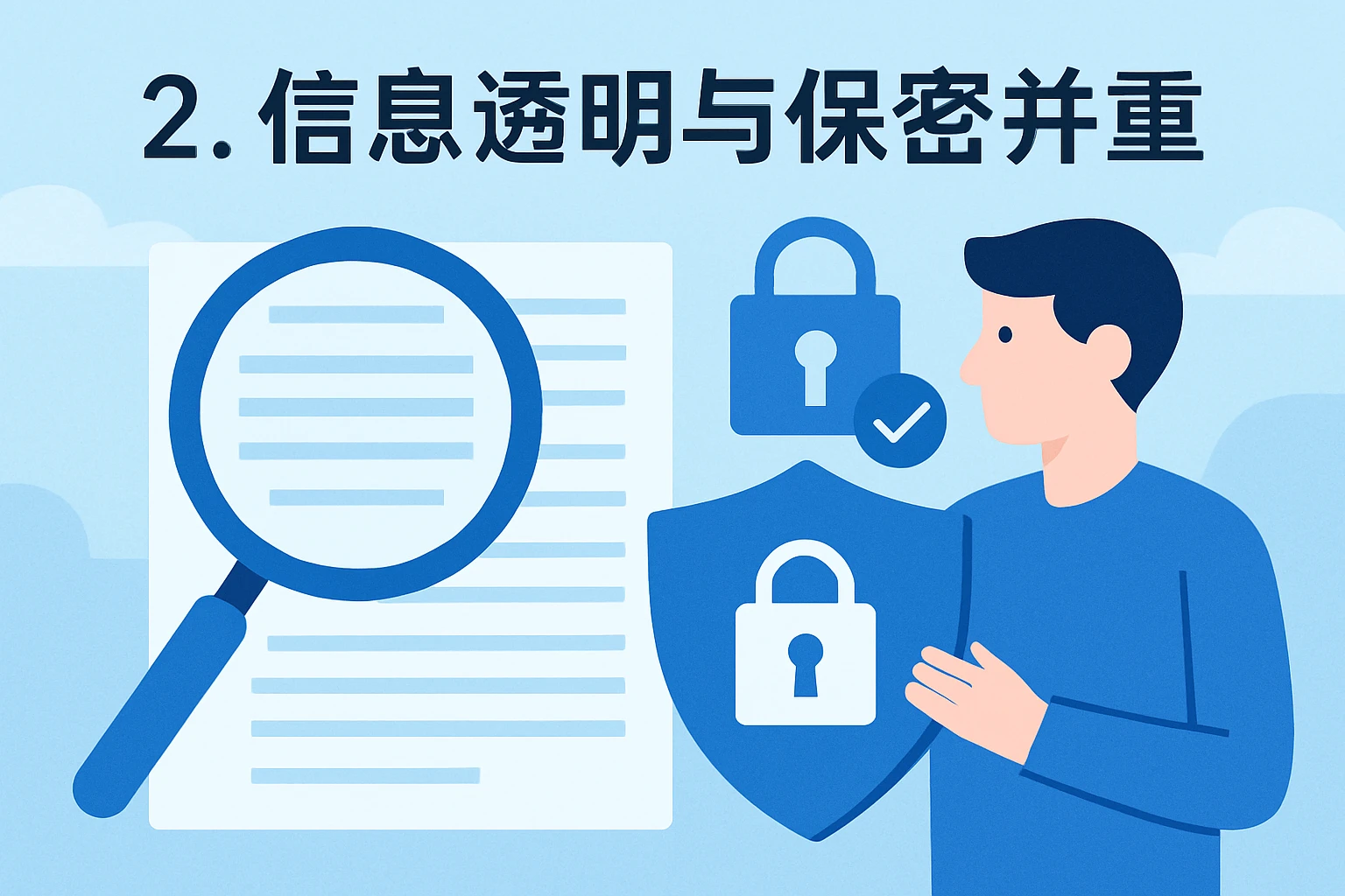 2. 信息透明与保密并重