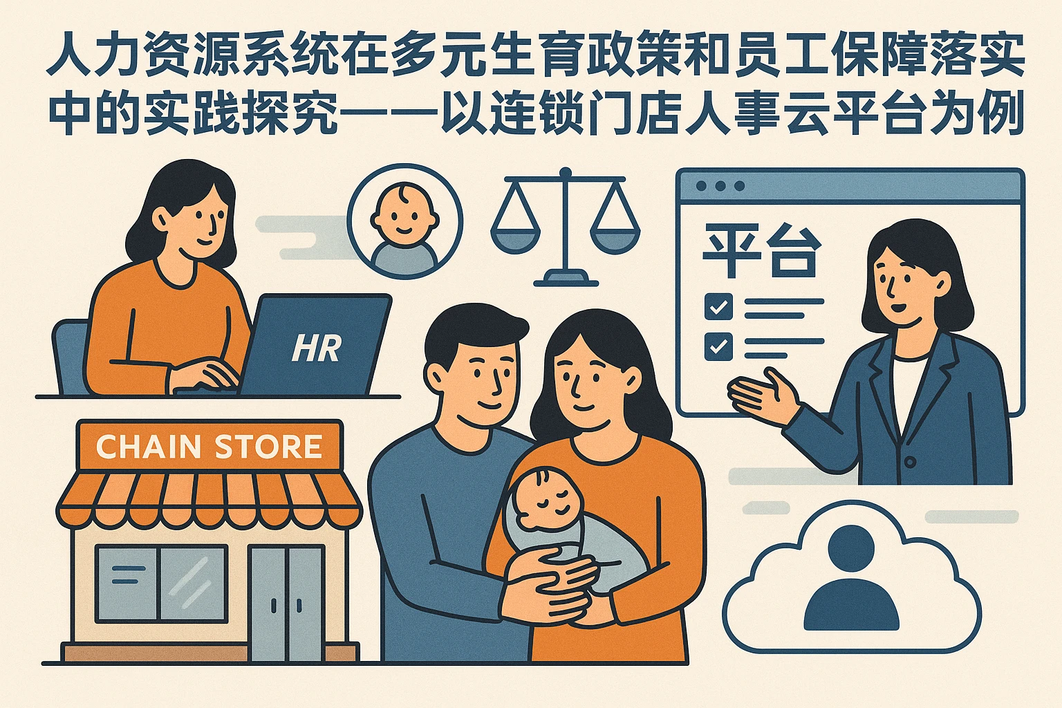 人力资源系统在多元生育政策和员工保障落实中的实践探究——以连锁门店人事云平台为例
