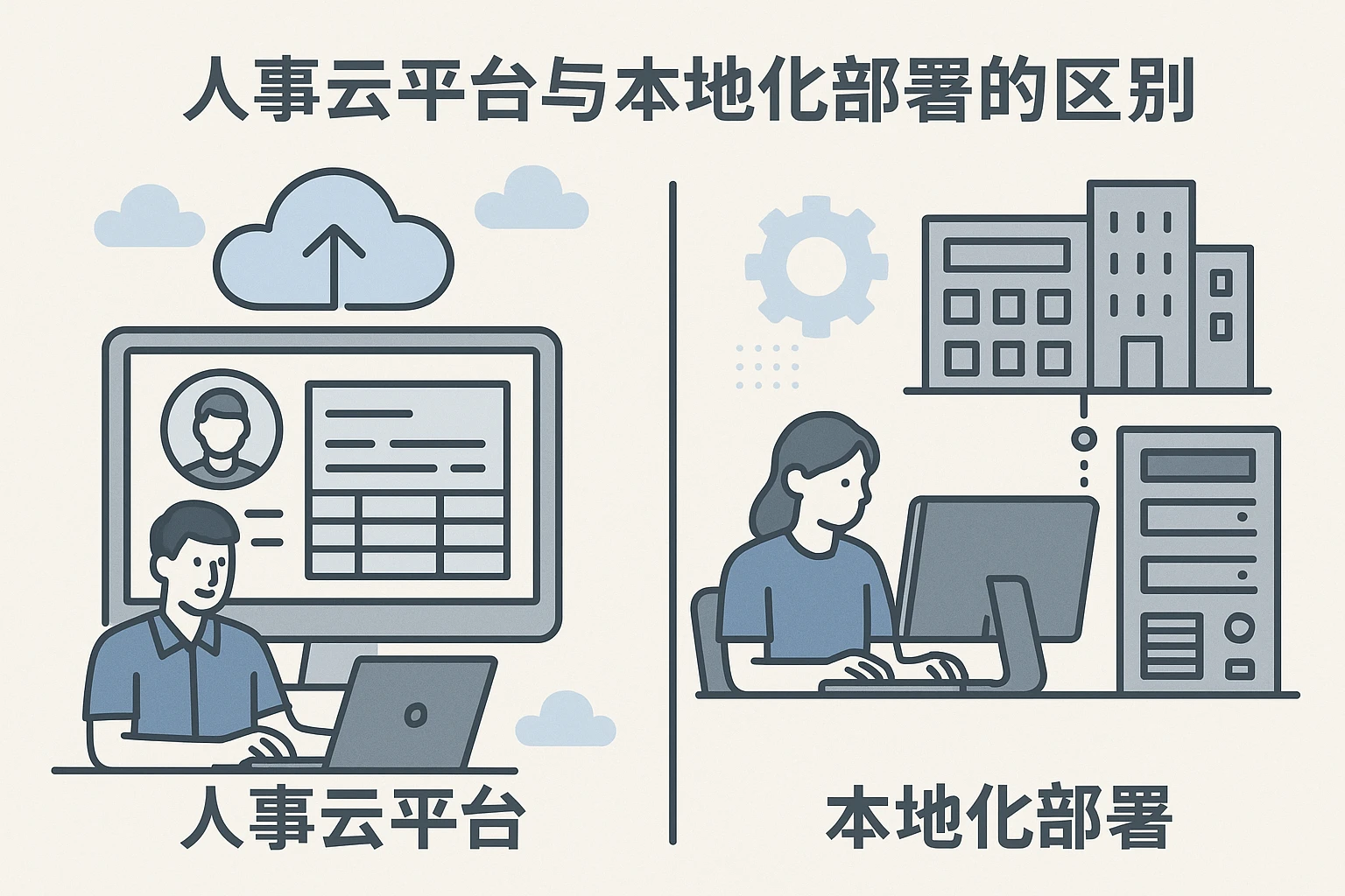 人事云平台与本地化部署的区别