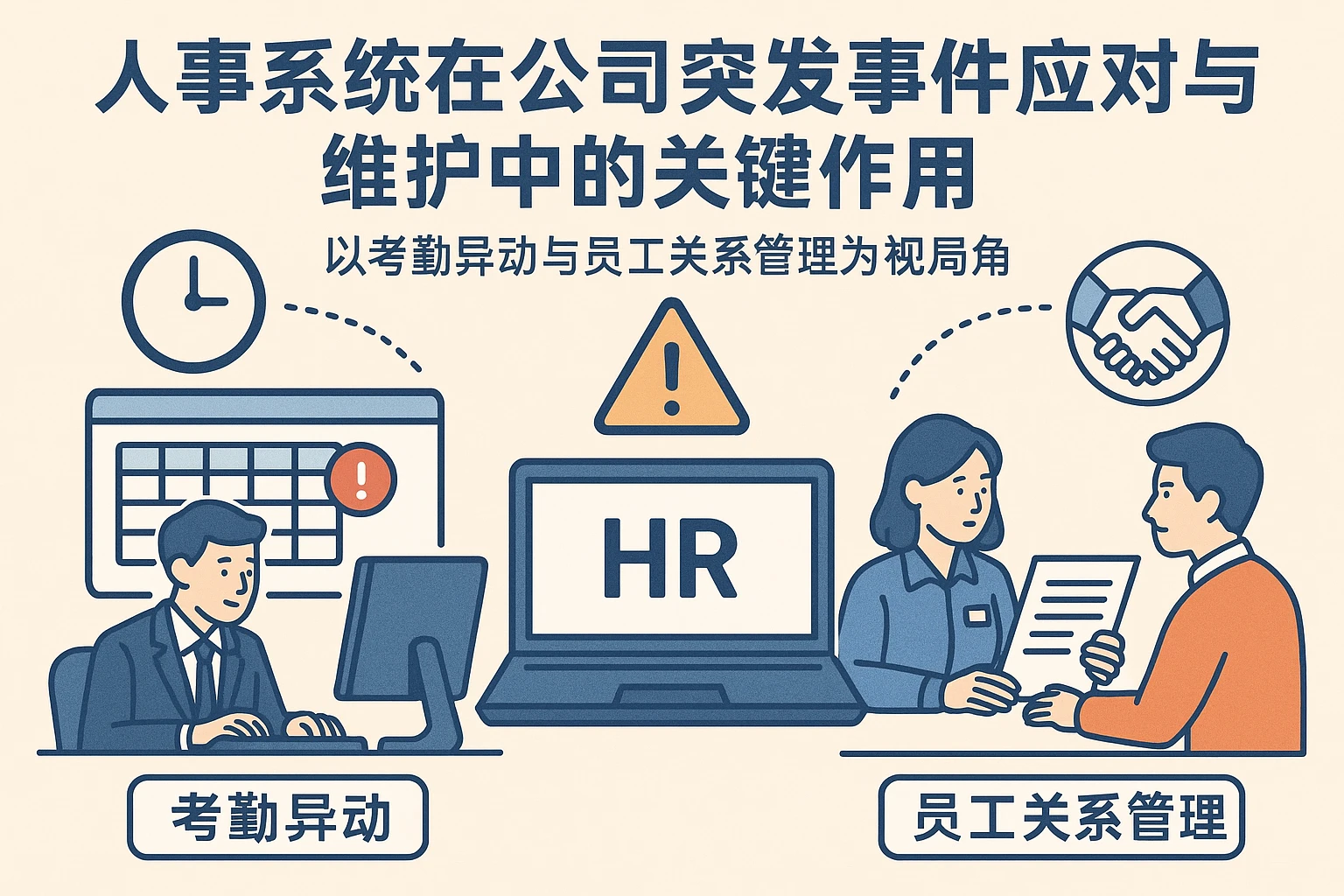 人事系统在公司突发事件应对与维护中的关键作用——以考勤异动与员工关系管理为视角